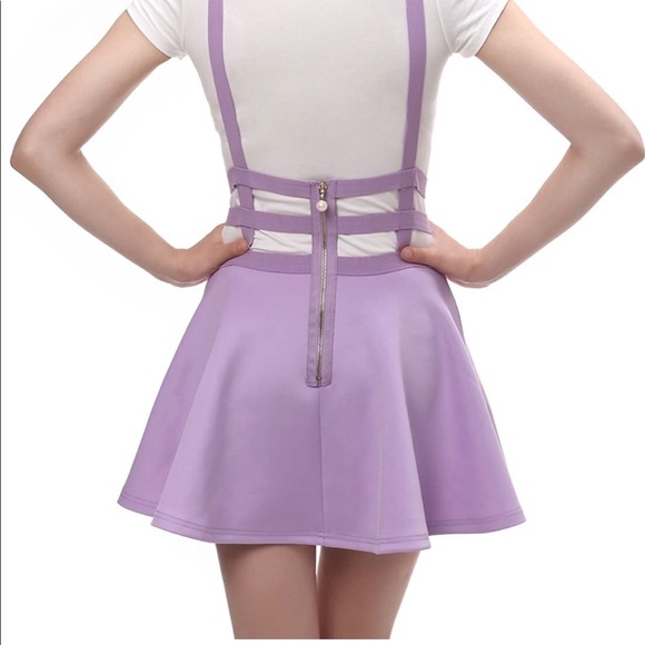 lavender suspender skirt - Picture 2 of 5